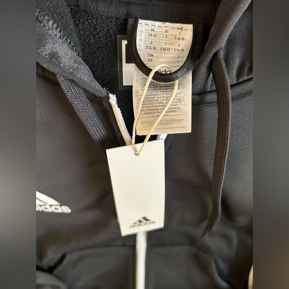Adidas Training IS1082 Full Zip Black Jacket Women’s Sz: S - Picture 3 of 5